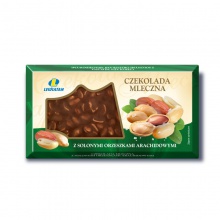 Czekolada mleczna z&nbsp;solonymi orzeszkami arachidowymi 