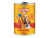 Karma dla psów z wołowiną Łapa w puszce