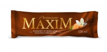 Lody Maxim Premium waniliowe w czekoladzie mlecznej z migdałami 