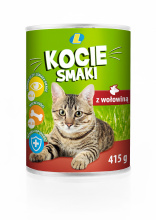 Karma dla kotów z wołowiną Kocie smaki